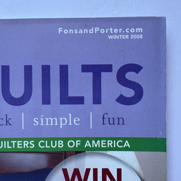 Fons and Porters Easy Quilts Magazines Set of 3 Spring Fall and Winter 2008 - Picture 10 of 11